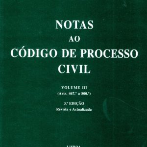 Notas ao código de processo civil
