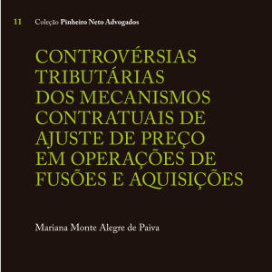 Controvérsias tributárias dos mecanismos contratuais de ajuste de preço em operações de fusões e aquisições